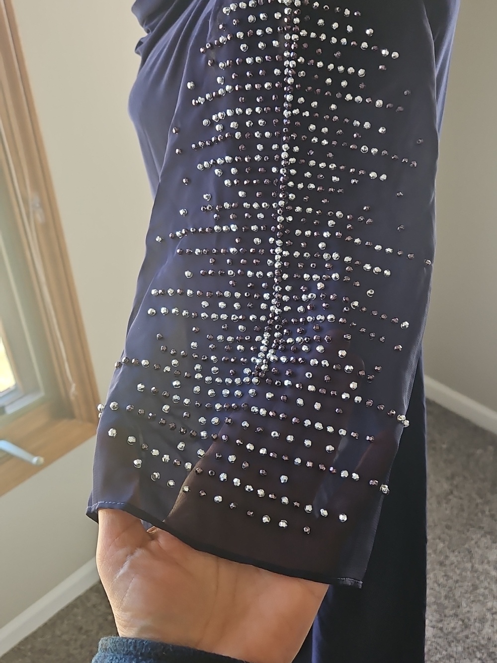MSK Embellished Split-sleeve Sheath Dress - Picture 8 of 10